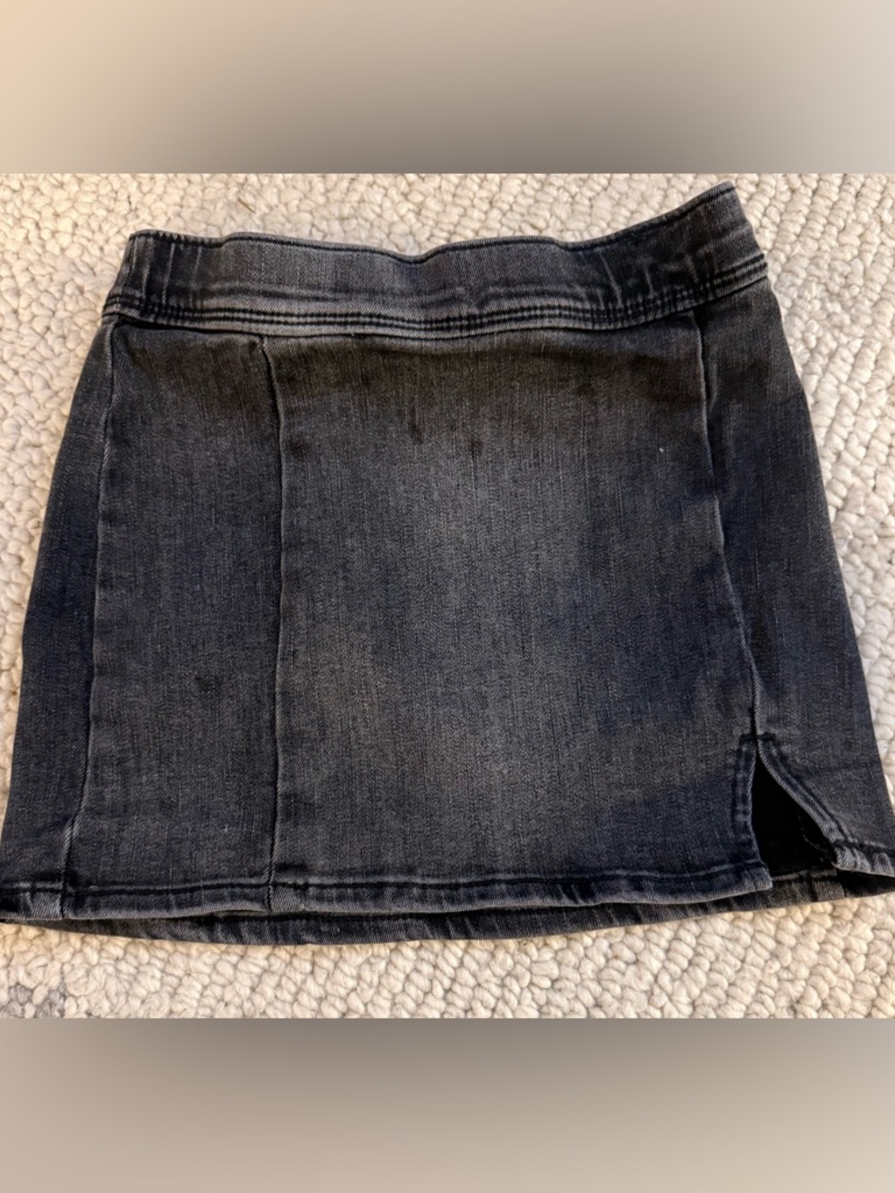 Abercrombie Kids Black Denim Skirt 5/6